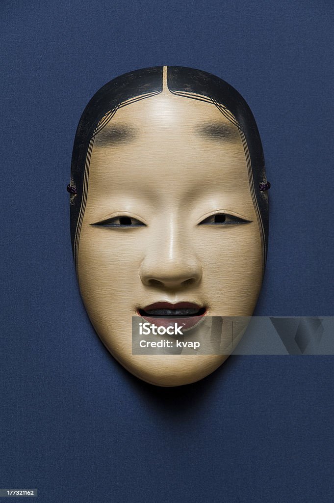 日本の伝統的なフェイスマスク - 能面のロイヤリティフリーストックフォト
