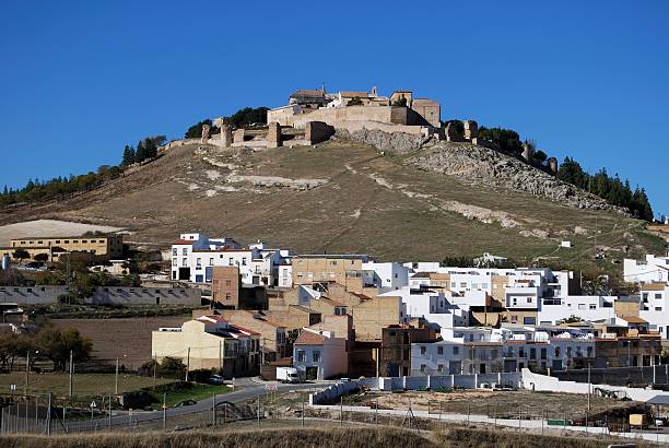 istock Castle and townhouses, Estepa, Spain. 177321449