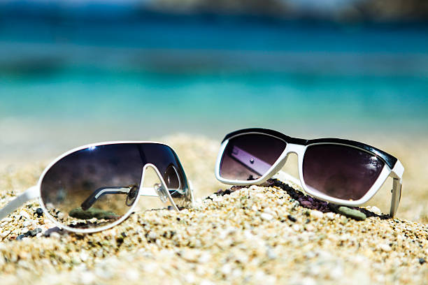 pair sun glasses stock photo