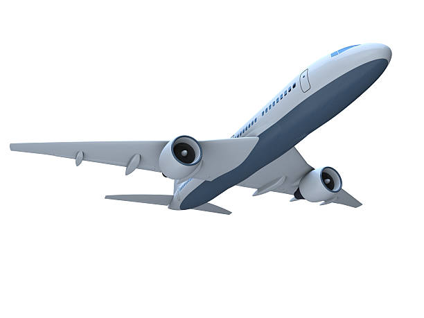 istock Vector illustration of a white jet aircraft 177323259