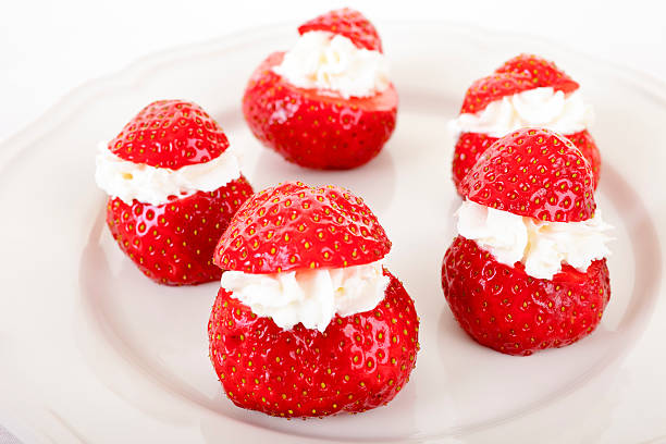 istock Funny strawberry with cream 177324837