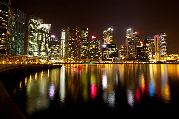 istock Singapore Skyline at night 177325333