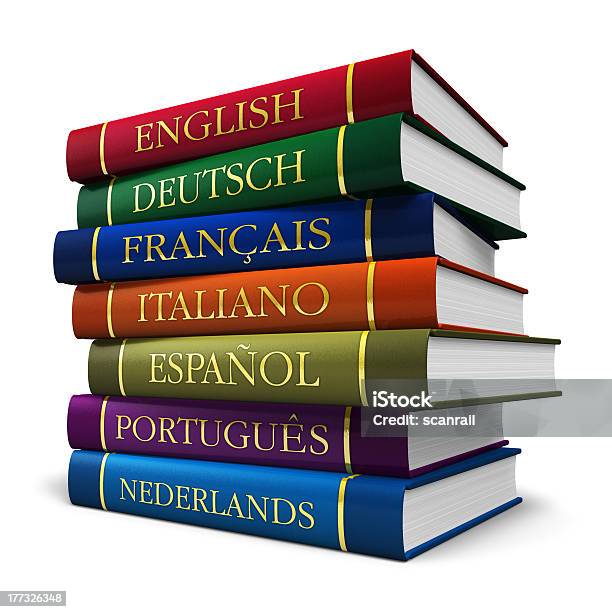 Stack Of Dictionaries Stock Photo - Download Image Now - Advice, Alphabet, Back to School