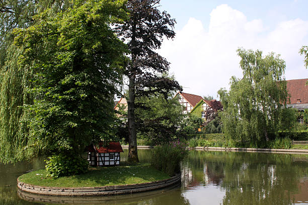 istock Village pond somewhere in Germany 177326465
