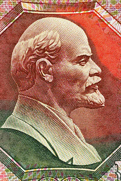 "Lenin (1870-1924) on 500 Ruble 1992 Banknote from USSR. Russian revolutionary, bolshevik leader, communist politician, principal leader of the october revolution and the first head of the Soviet Union. Less than 30% of the banknote is visible."