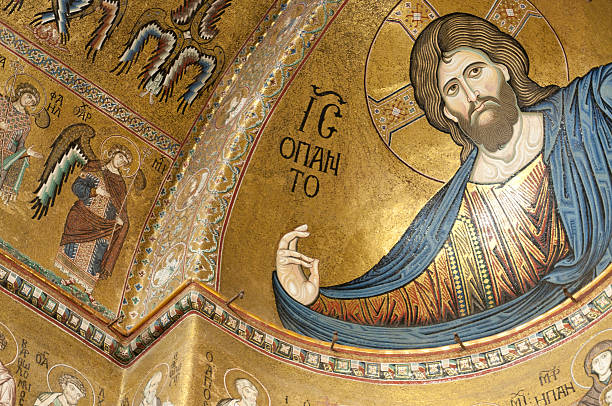istock Monreale Cathedral, Blessing Christ in the central apse 177327036