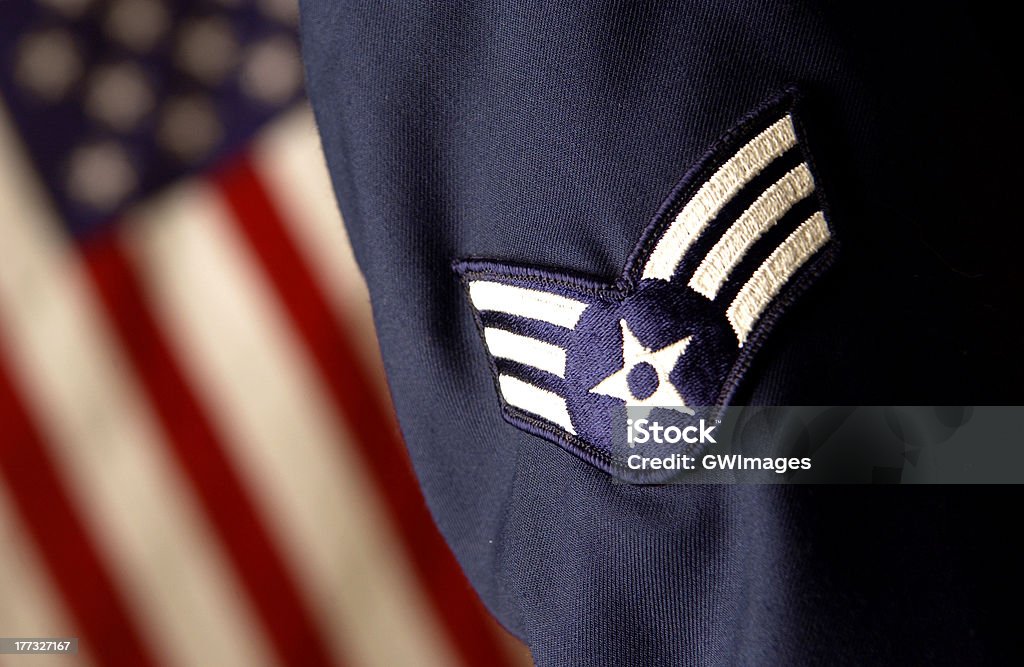 United States of America armed forces close up of armed forces uniform Air Force Stock Photo