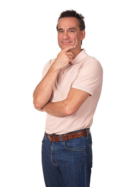 istock Handsome Smiling Man with Hand to Chin 177327261