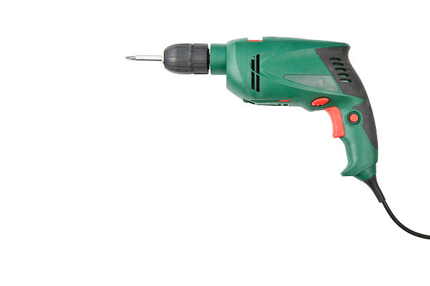 Green screwdriver stock photo