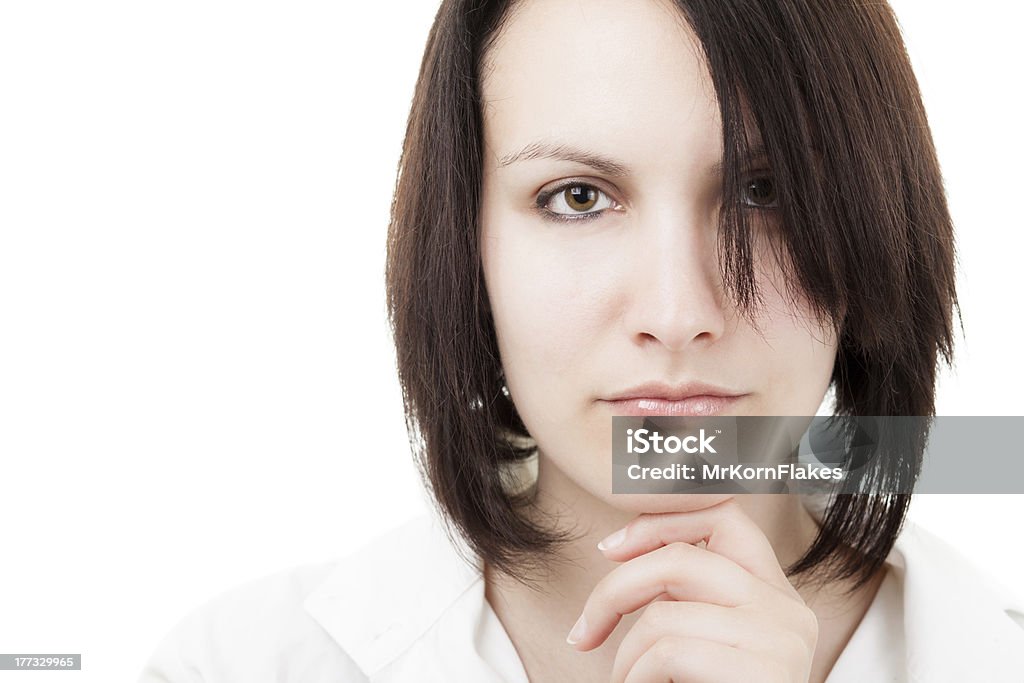 Donna pensiero - Foto stock royalty-free di Adulto