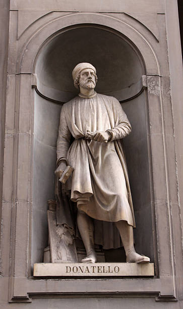Statue of Donatello A statue of Donatello (Donato di Niccol donatello italian sculptor stock pictures, royalty-free photos & images