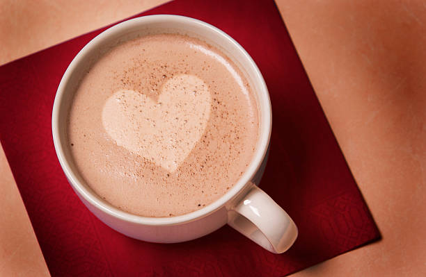 istock hot coca with heart shape in the center 177330218