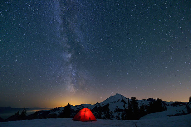 La Voie Lactée et le Mont Baker - Photo