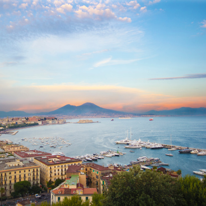 Amazing view of the Bay of Naples, Italy - Mediterranean Coast