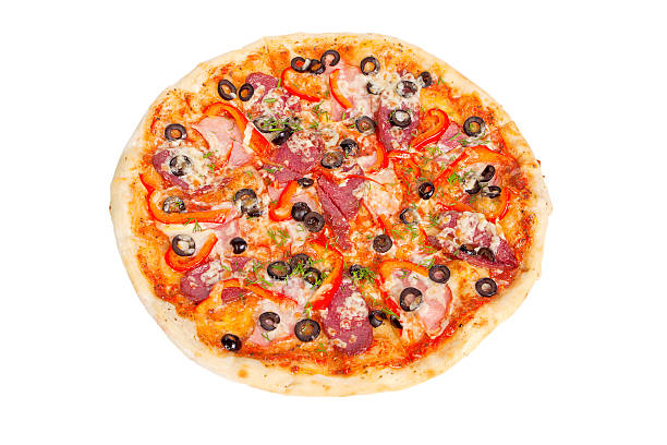 istock delicious pizza with salami 177331339