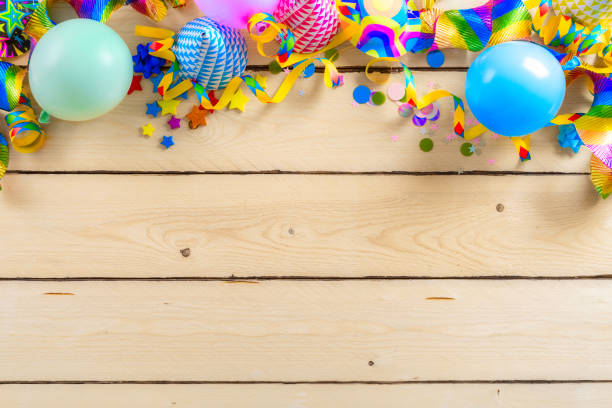 istock Top view colorful decoration party various decorations birthday copy space 1773316352