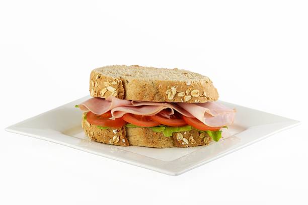 istock Fresh ham tomato and lettuce sandwich 177331646