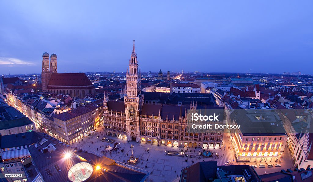 Dans la soirée, Munich - Photo de Munich libre de droits