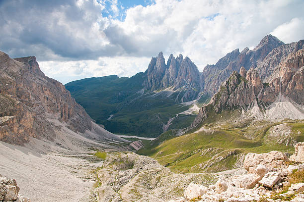 italian alps landscape stock photo