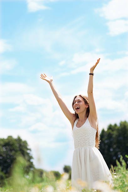 istock Woman with arms raised 177333867