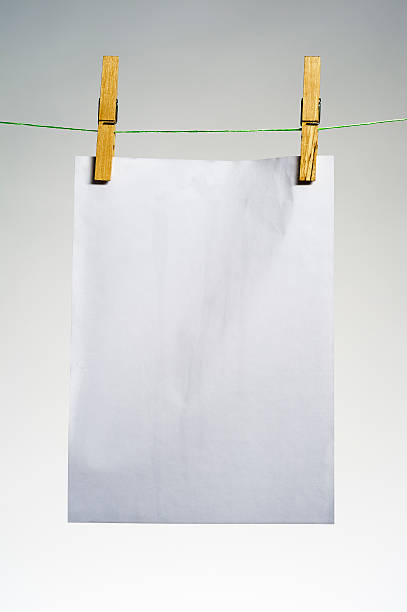 istock hanging wet Sheet of Paper 177333868