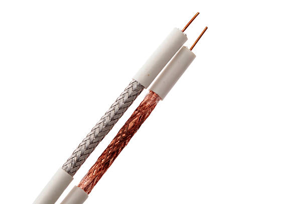 istock Copper and steel coaxial cables 177334628