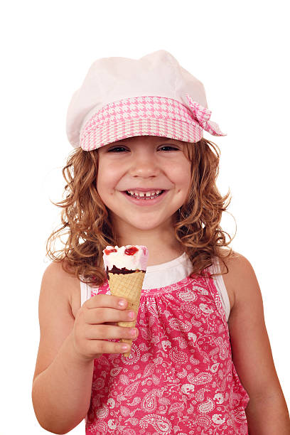 istock happy little girl with ice cream 177334933