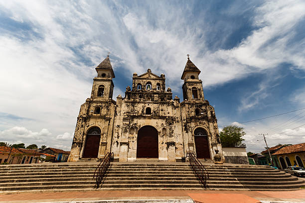 The very old church of Guadalupe in Granada, Nicaragua.