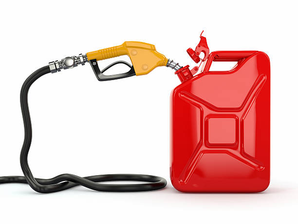 istock Gas pump nozzle and jerrycan. 3d 177335616