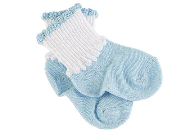 Cтоковое фото Blue baby носки