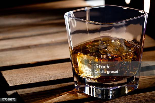 Glass Of Scotch Whiskey Stock Photo - Download Image Now - Alcohol - Drink, Amber, Brandy