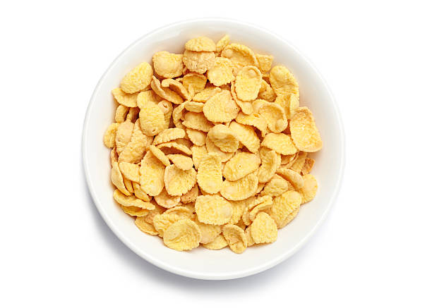 istock Bowl of cornflakes on white 177336574