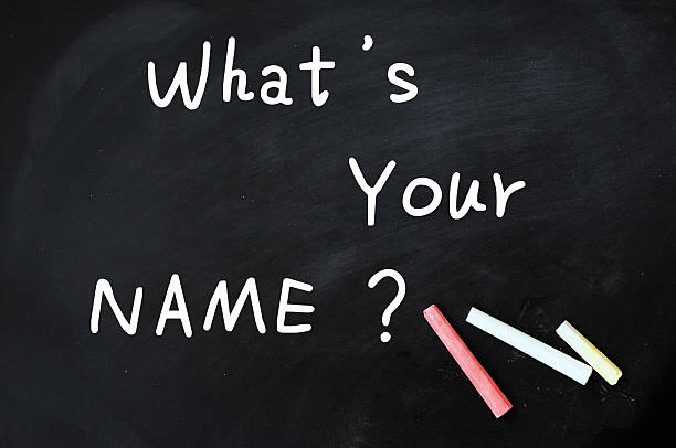 istock What's your name written on a Chalkboard 177336691