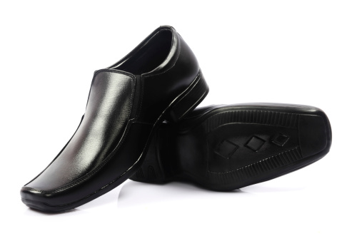 Black Leather Mens Shoes Stock Photo - Download Image Now - Adult ...