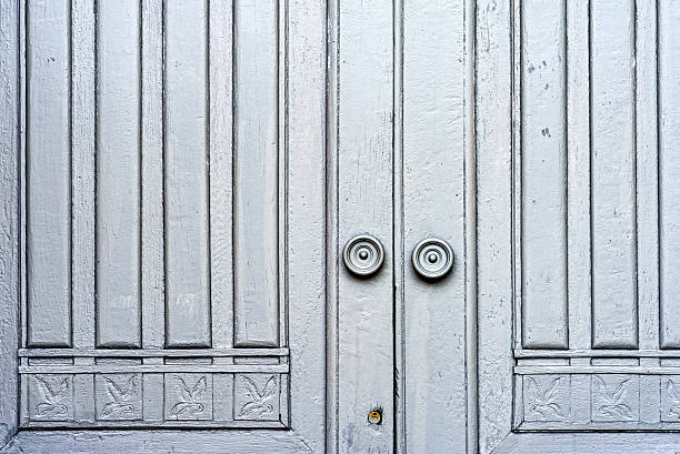 detail of wooden entrance