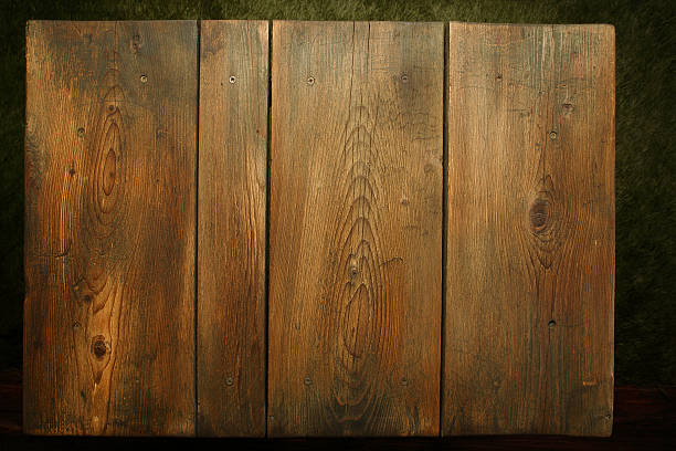 ピクニックテーブル - old plank outdoors selective focus ストックフォトと画像