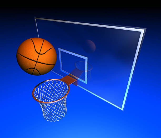 istock Basketball hoop and ball 177338760