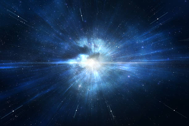 space warp travel trough universe - galaxy stockfoto's en -beelden