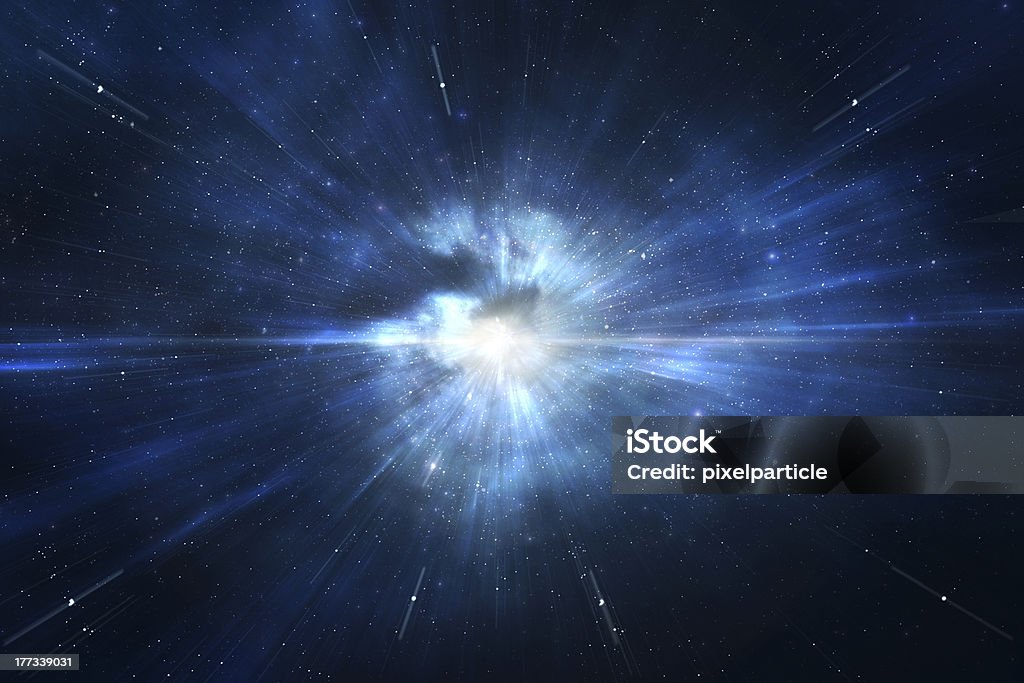 Espaço de manjedoura Universo fuga de Viagens - Royalty-free Big Bang Foto de stock
