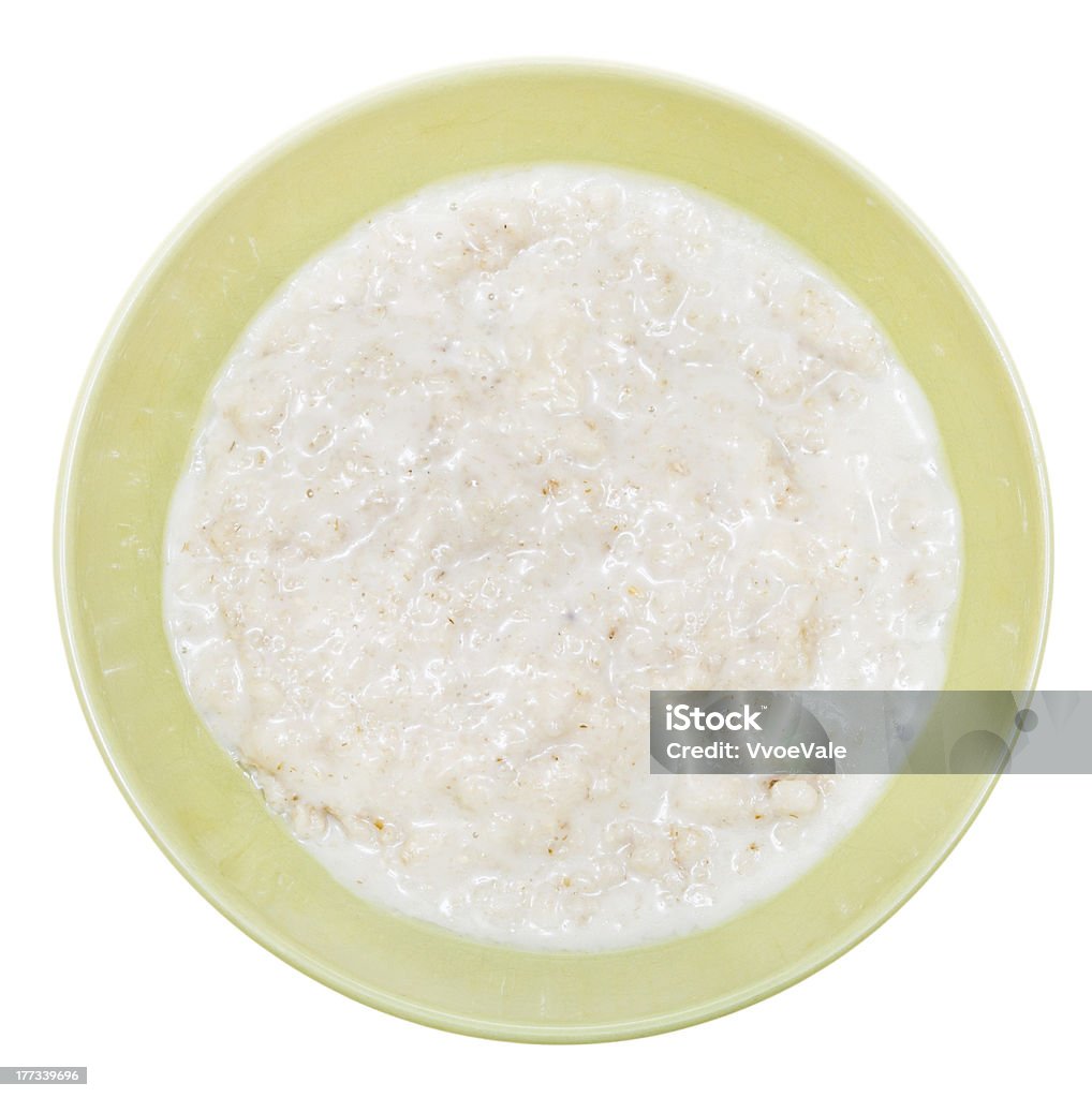 oat Gachas de avena con leche en cerámica bowl - Foto de stock de Cuenco libre de derechos