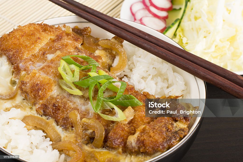 Katsudon (カツ丼 - Royalty-free Carne de Porco Foto de stock