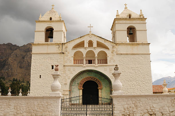 istock Colonial churcche in Peru, Maca, Colca canyon 177339905