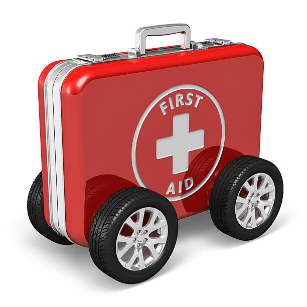 의료 지원 컨셉입니다 - first aid kit accident safety emergency sign 뉴스 사진 이미지
