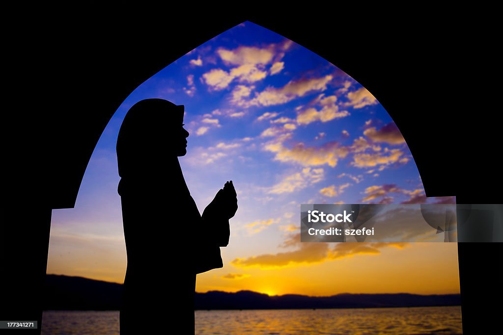 Oração muçulmana - Royalty-free Mulheres Foto de stock