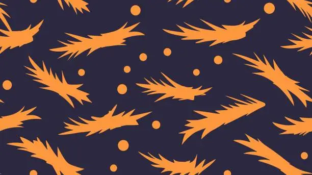 Vector illustration of Modern geometric seamless pattern. Plant pattern. Texture of abstract sticks. Clothes hangers seamless pattern. Seamless floral pattern minimal Style. Carrot Vegetables seamless pattern.
