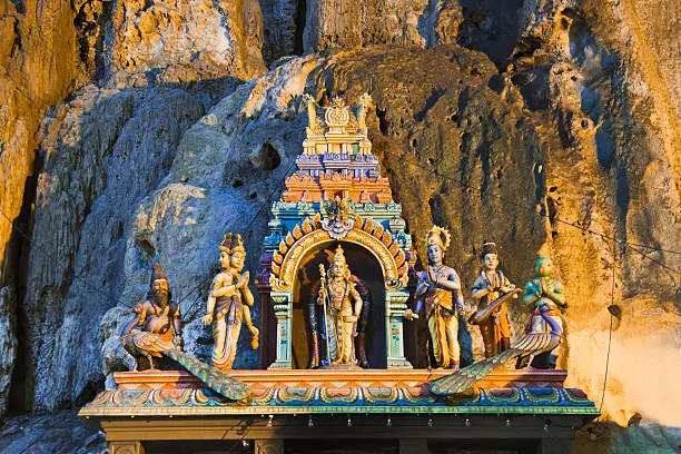 "Statue of hindu god at Batu caves, Kuala-Lumpur, Malaysia"