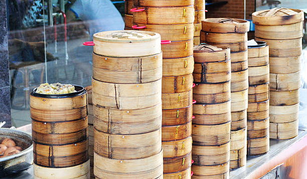 istock Chinese bamboo steamers 177342330