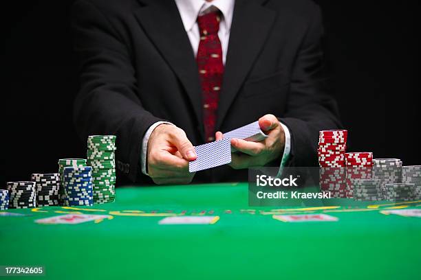 Blackjack Card Game Stock Photo - Download Image Now - Casino Worker, Blackjack, Business