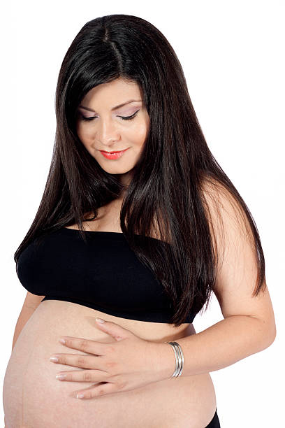 istock Smirking pregnant woman 177343106