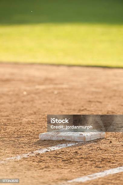 Base And Outfield Stock Photo - Download Image Now - Adult, Back Lit, Baseball Diamond